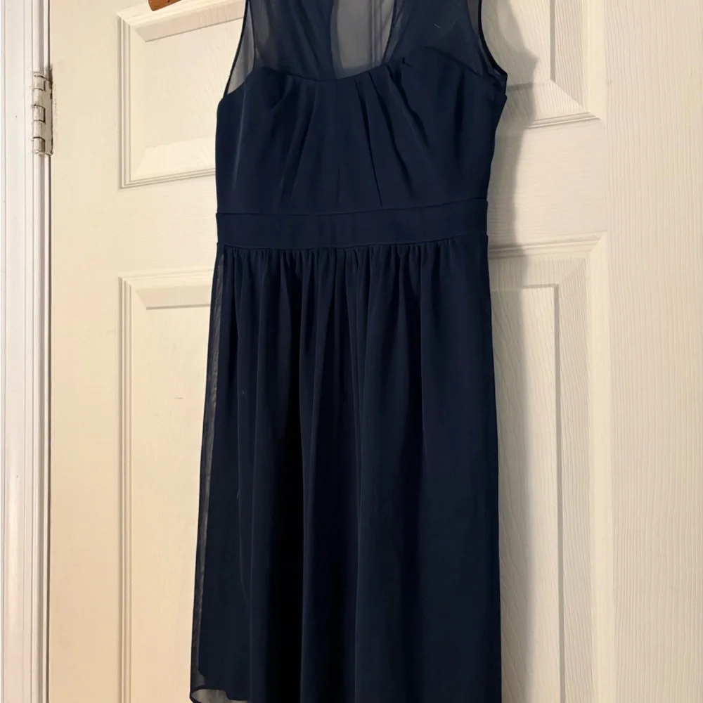 David’s bridal kids girls size 12 marine blue dress JB5995 - Picture 3 of 5